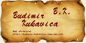Budimir Kukavica vizit kartica